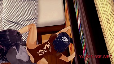 Furry Yiff Yaoi - Wolf Fucks Dog and cums in his ass - Manga anime Japanese asian game porn gay
