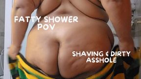 Ssbbw Shower Pov: Dirty asshole