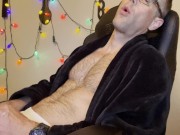 Hot Daddy Squirts in his Robe