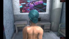 Dream Lands [ FUTANARI Hentai Game PornPlay ] Ep.1 Bondage rough masturbation machine