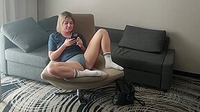 I Masturbate When Room Service Comes He Watches Then Fucks Me Rough And Gives Me A Messy Facial