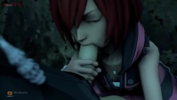 Kairi enjoying her time with Axel