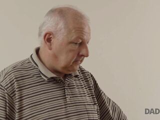 DADDY4K. Old dude has sex with sons GF during the time that chap is repairing his computer