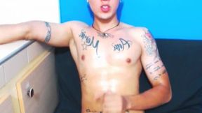 Twink Tattoo Huge Dick Sweet Body Hairless