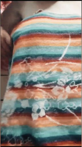 Spectacular moment from "Mature mom ,recorded herself on stepson's phone while she taking a shower.Homemade 040"