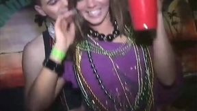 College Babe Takes Cumshot from Stranger at Mardi Gras