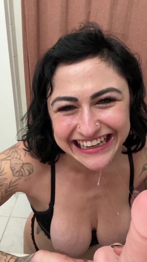 Stuffed in the Bathroom
