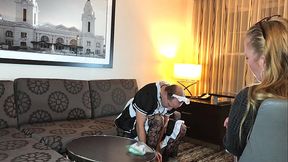 Man Put in Chastity and Dressed as Maid for Job