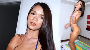 ”Skinny femboy teen from Thailand POV blowjob & anal fucking”