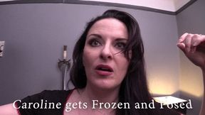 Caroline Pierce gets Frozen solid