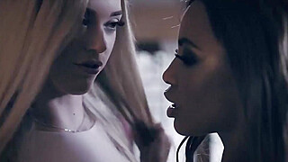 Jealous Ebony Girl Licks A Blonde Model (Ajaa Xxx, Anny Aurora)