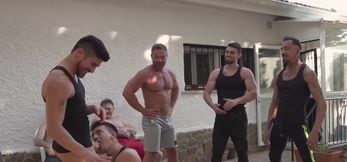 Players and MILF coach in a locker room free‑for‑all