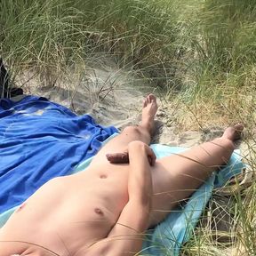 Public - Naked fun on the beach - Jerk, Suck, Assplay with toys and fuck