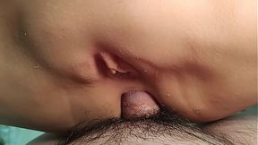 Cute girl's big ass gets me off with toys