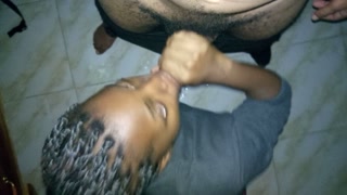 Suppose To Be Working At Home Quarantine Ebony Stepsister Started Dick Sucking