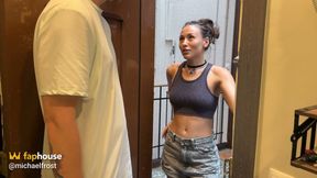Neighbor's Wife Got the Wrong Door and Let a Stranger Fuck Her