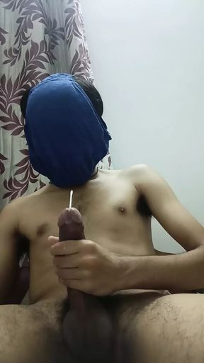 hot boy cumming all over the place squirting hard after long edging session