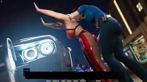 Shemale Police Officer Rubbing Luna Pussy And Squeezing Her Boobs