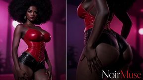 i cornered this wild ebony vixen and fucked her juicy ass hard, making her scream loudly with pleasure [ai]