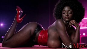 i cornered this wild ebony vixen and fucked her juicy ass hard, making her scream loudly with pleasure [ai]