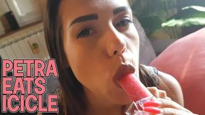 Petra eats icicle - FULLHD