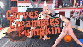 Liam Idols Carves and Creampies Pumpkin Halloween BDSM