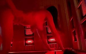 Hoesomefun, busty milf got fucked doggystyle in sauna