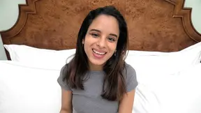 Petite 18 year old Latina sucks and rides