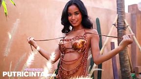 Teen Whore Putri Cinta Flaunting Her Flawless Juicy Little Honeypot