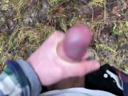EXTREME! Hottest Teen Masturbates His Big Dick Outdoors / uncut / perfect dick size / sexy / fit