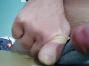 6 inches cock can fill up 1 glass with cum. Homemade Amateur Dry humping and dirty talking, moanin