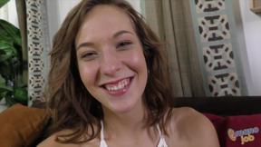 ”Watch Molly Manson tease & finger her tight young beaver in HD POV”