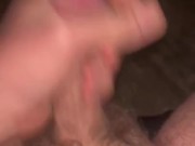 Stroking and Slapping My Hairy Cock. May I taste yours?