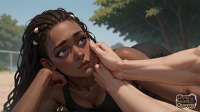 Sunlit Beach Oral Desire with the Hottest Dirty Ebony, Very First Time XXX, Stunning Ebony Queen!