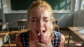 i fucked an 18-year-old student in the classroom after class. she moans like a real slut![ai]