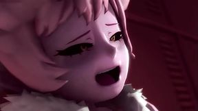 Mina alone in the lockers