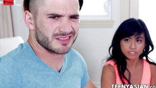 "Asian Cuties Embraced In A Wild Threesome By Hunk Nathan Branscon"