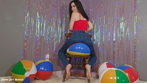 Bouncing & Popping on Beach Balls