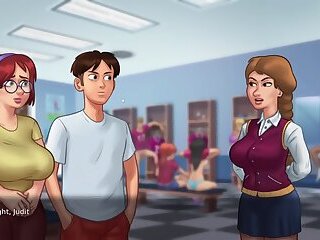 Comparing Huge Tits - Summertime Saga Gameplay