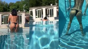 j’ai passe la journee dans l’eau aujourd’hui tellement il faisait chaud ...