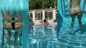 j’ai passe la journee dans l’eau aujourd’hui tellement il faisait chaud ...