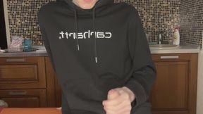 18yo Alone Strokes Monster Dick Imagining Classmate Begging