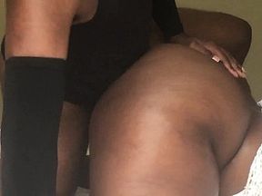 54 Inch Huge Black Ass Gets Pounded & Rocked By Masked Guy