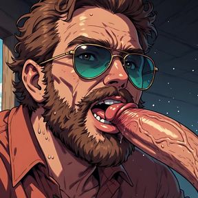 Hunks Sucking in Aviators Art