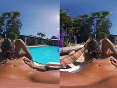 PURITYVR Curvy Latina Maria fucked poolside