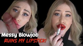 Messy Blowjob RUINS MY MAKEUP