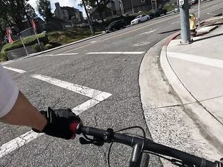 First bike ride with a facial