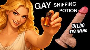 GAY SNIFFING POTION - DILDO TRAINING 30 minute AUDIO only ASMR