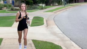 Snow Bunny: Jogger Picks Her Up & Gives Her a BBC
