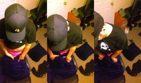 Pink Panties got Destroyed by Humping Pillow